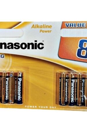 PANASONIC - BRONZE PILA ALCALINA AAA LR03 BLISTER*8