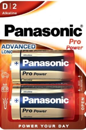 PANASONIC - PRO POWER PILA ALCALINA D LR20 BLISTER*2