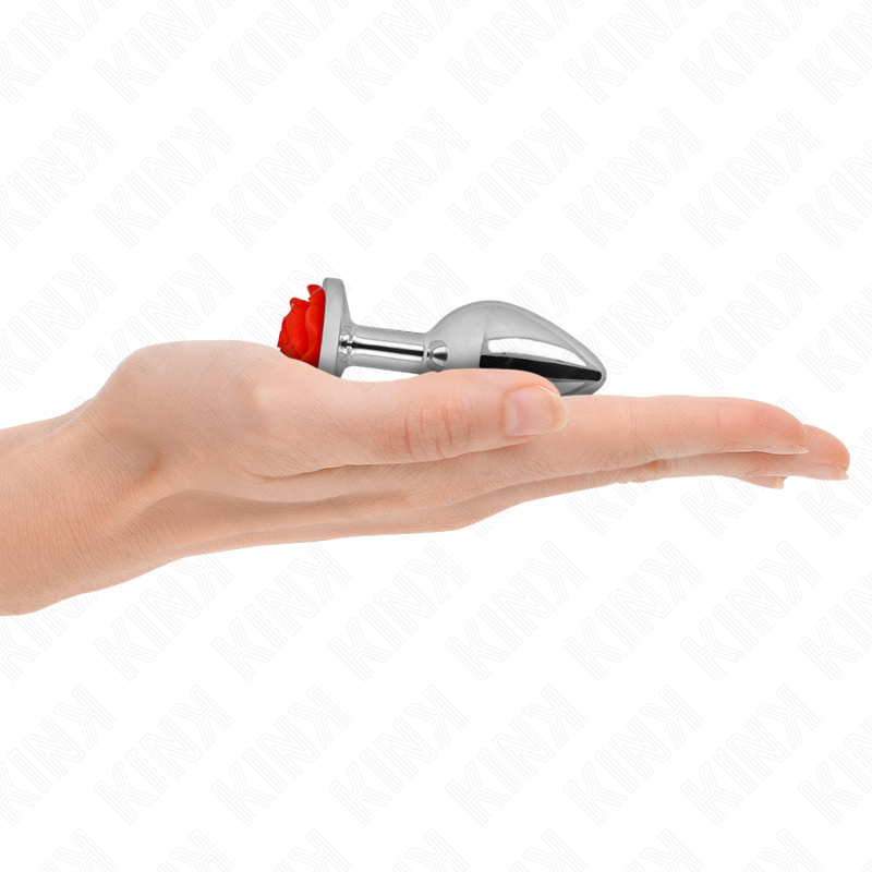 KINK – PLUG ANAL ROSA ROJA TALLA S