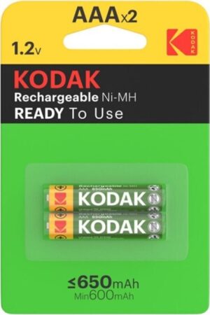 KODAK - PILA RECARGABLE HR03 AAA 650mAh BLISTER*2
