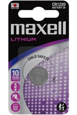 MAXELL - PILA BOTON LITIO CR1220 3V BLISTER*1