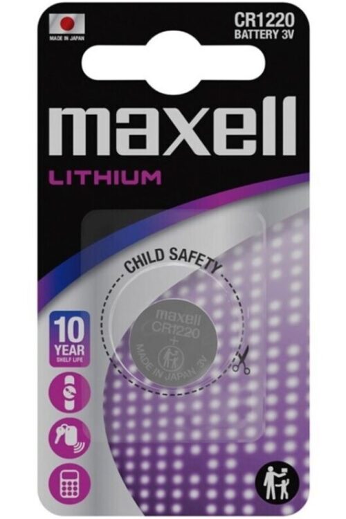 MAXELL – PILA BOTON LITIO CR1220 3V BLISTER*1