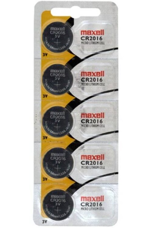 MAXELL – PILA BOTÓN LITIO CR2016 3V BLISTER*5