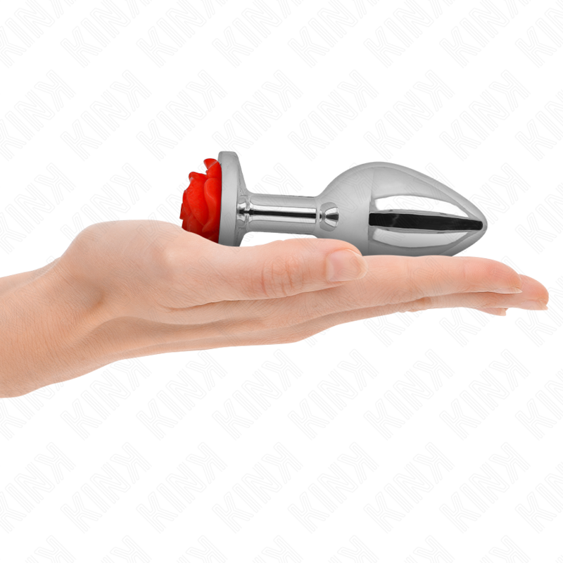 KINK – PLUG ANAL ROSA ROJA TALLA L