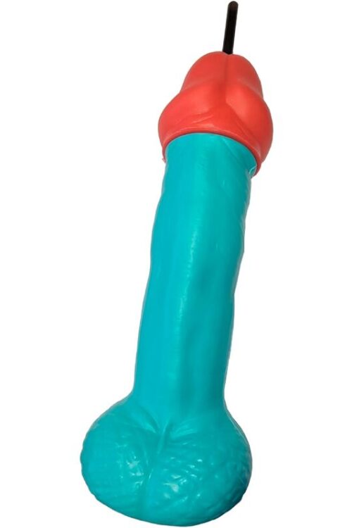DIABLO PICANTE – VASO PENE PLÁSTICO AZUL