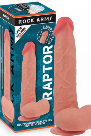 ROCKARMY - RAPTOR DILDO REALISTA DUAL DENSITY LIQUID SILICONE 24 CM -O- 4.4 CM