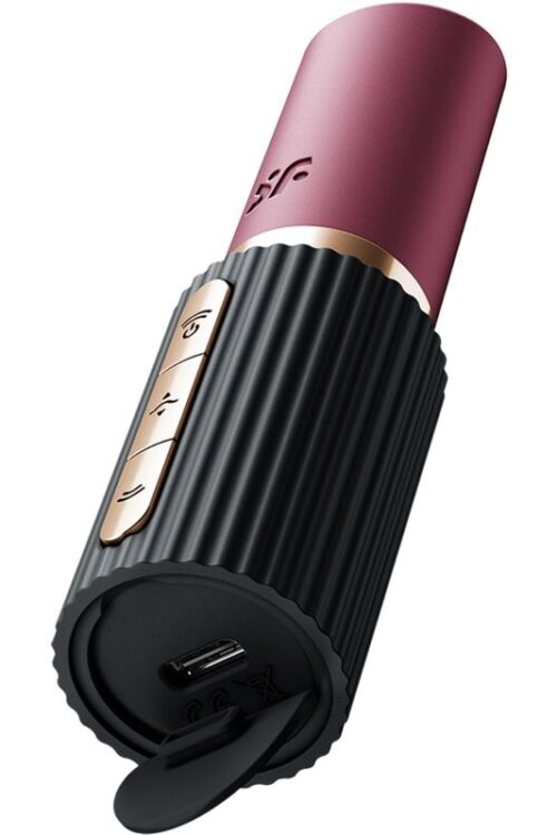 SATISFYER – PRO 2 KISS ESTIMULADOR CLÍTORIS POR ONDAS GRANATE / NEGRO