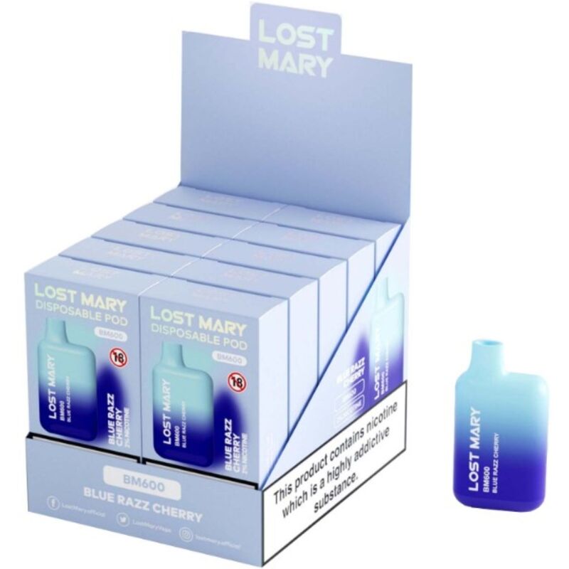LOST MARY - BM600 VAPER NICOTINA 2% DESECHABLE SABOR ARÁNDANOS - Imagen 2