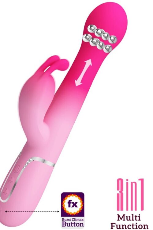 PRETTY LOVE – DEJON VIBRADOR RABBIT 3 EN 1 MULTIFUNCIÓN ROSA