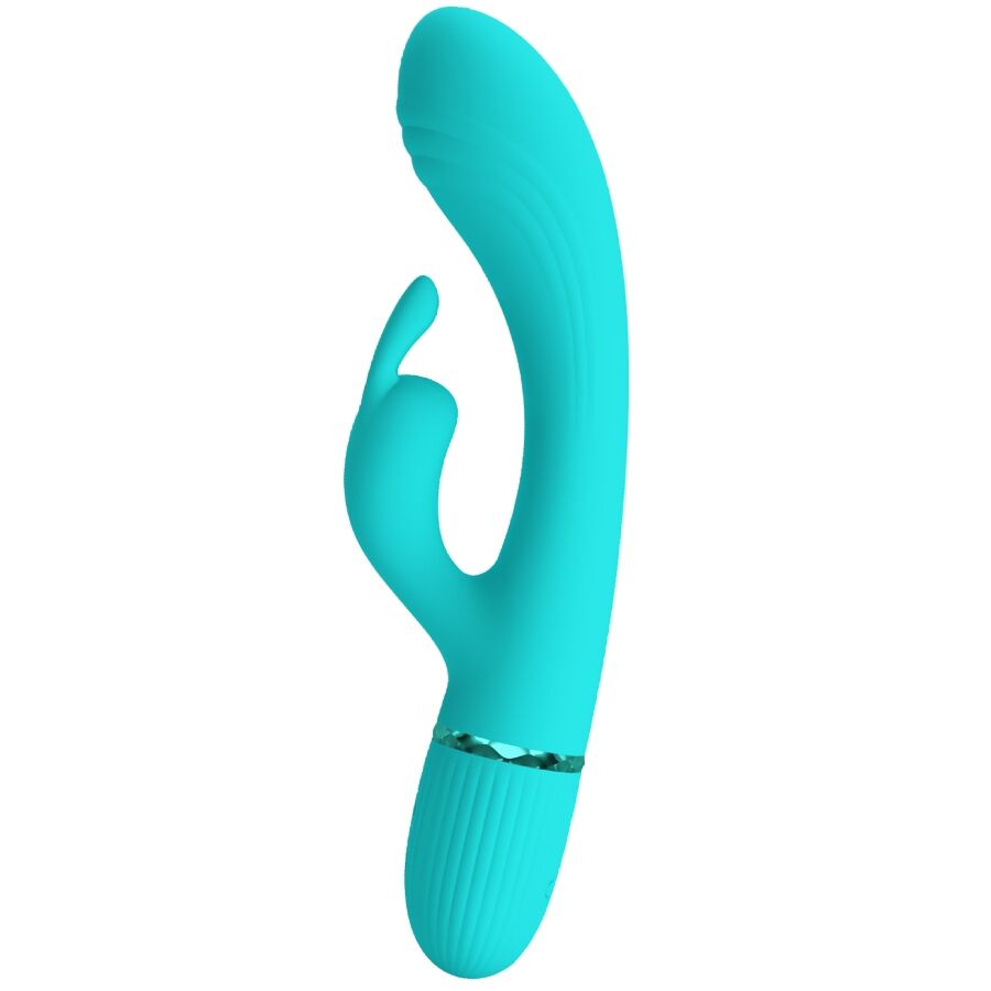PRETTY LOVE - SCOCCO VIBRADOR RABBIT TURQUESA - Imagen 2