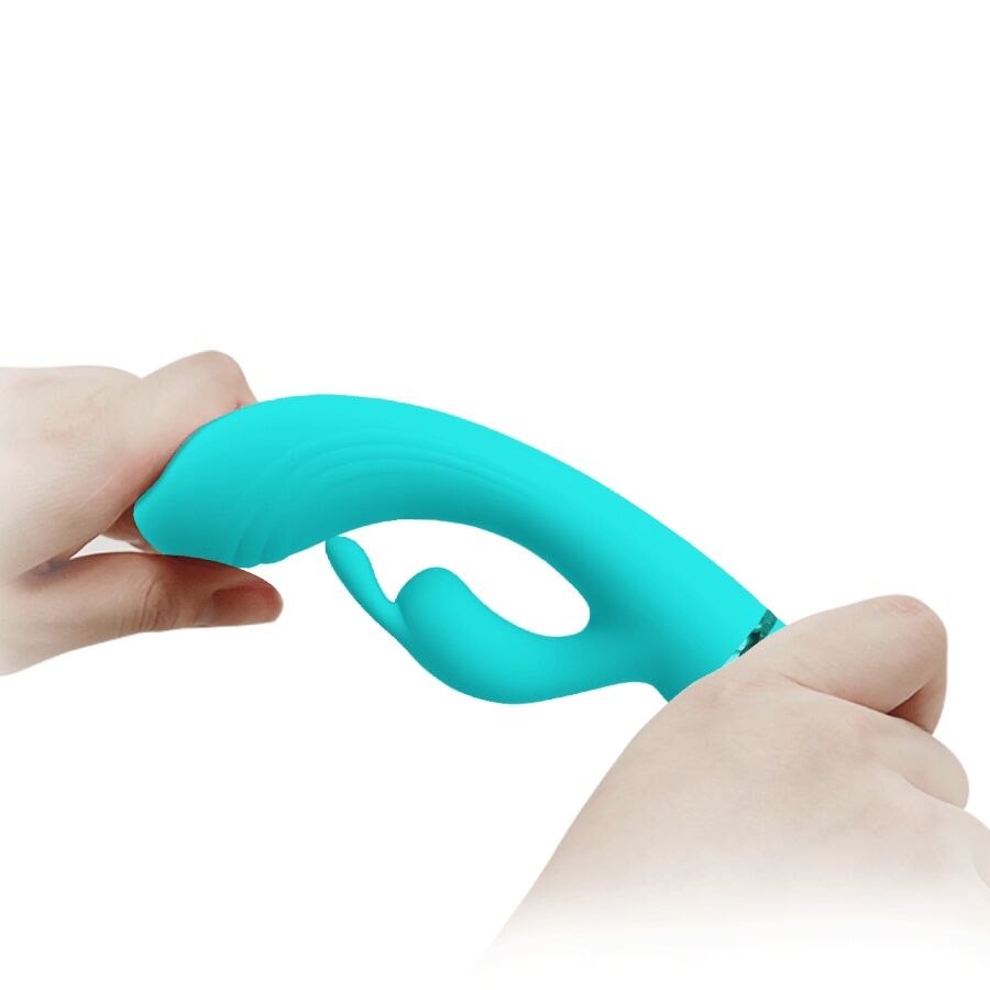 PRETTY LOVE - SCOCCO VIBRADOR RABBIT TURQUESA - Imagen 5