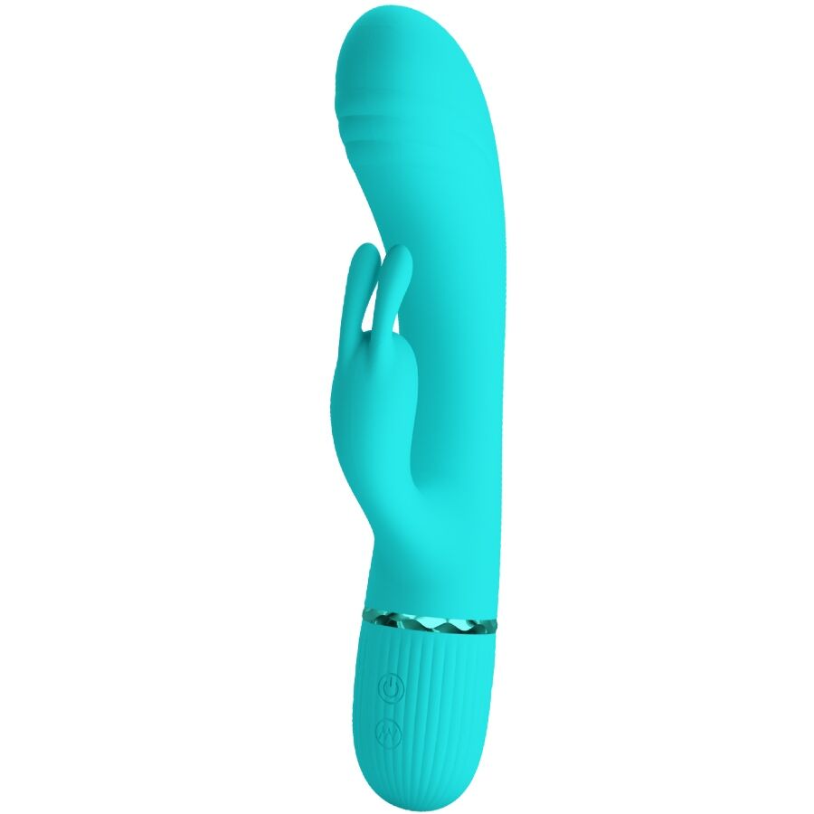 PRETTY LOVE - SCOCCO VIBRADOR RABBIT TURQUESA - Imagen 9