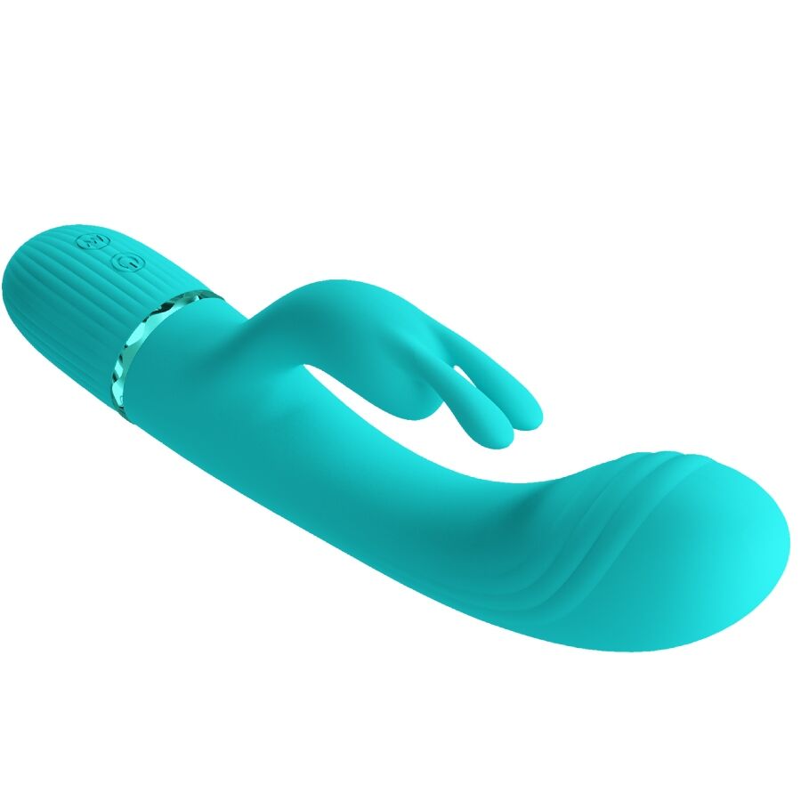 PRETTY LOVE - SCOCCO VIBRADOR RABBIT TURQUESA - Imagen 10