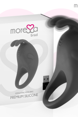 MORESSA - BRAD PREMIUM SILICONE RECARGABLE NEGRO