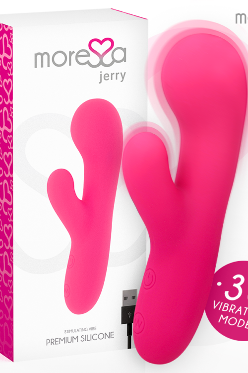 MORESSA – JERRY CLIP VIBRADOR PUNTO G Y CLITORIS PREMIUM SILICONE RECARGABLE