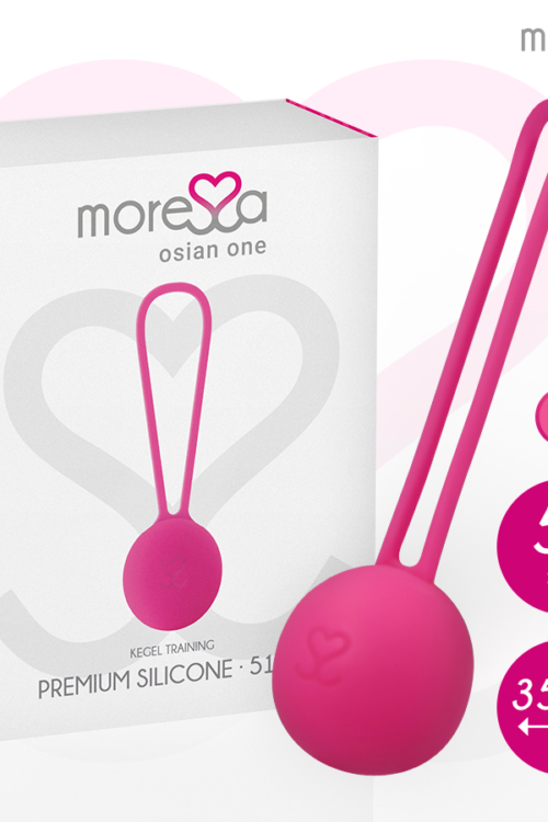 MORESSA – OSIAN ONE ENTRENAMIENTO SUELO PELVICO 51gr PREMIUM SILICONA ROSA