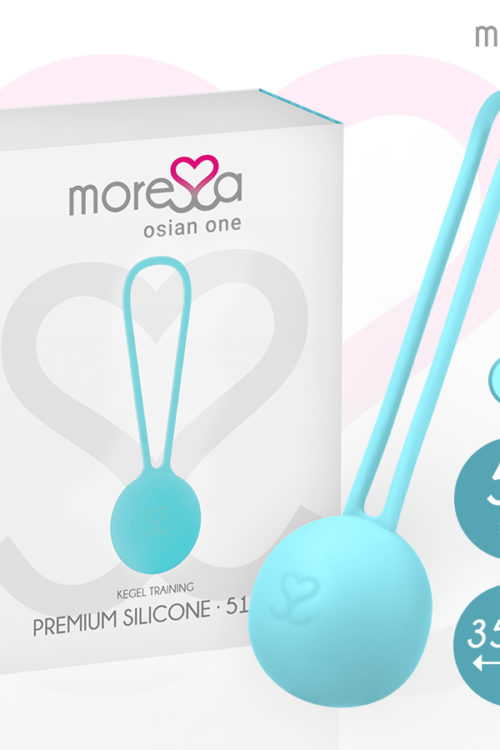 MORESSA – OSIAN ONE ENTRENAMIENTO SUELO PELVICO 51gr PREMIUM SILICONA TURQUESA