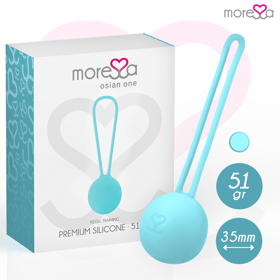 MORESSA – OSIAN ONE ENTRENAMIENTO SUELO PELVICO 51gr PREMIUM SILICONA TURQUESA