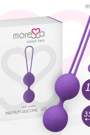 MORESSA - OSIAN TWO ENTRENAMIENTO SUELO PELVICO 101gr PREMIUM SILICONA LILA