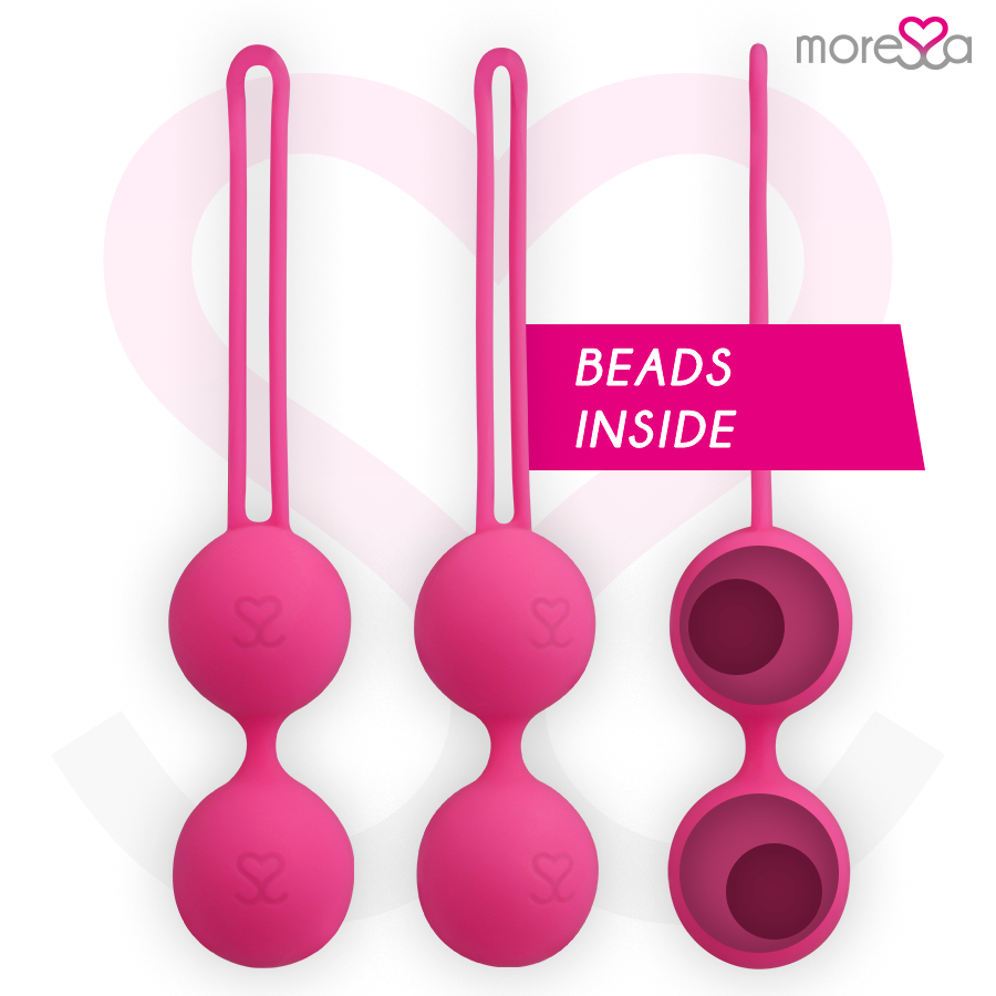 MORESSA - OSIAN TWO ENTRENAMIENTO SUELO PELVICO 101gr PREMIUM SILICONA ROSA - Imagen 2