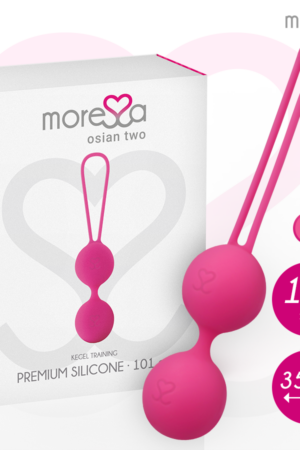 MORESSA - OSIAN TWO ENTRENAMIENTO SUELO PELVICO 101gr PREMIUM SILICONA ROSA