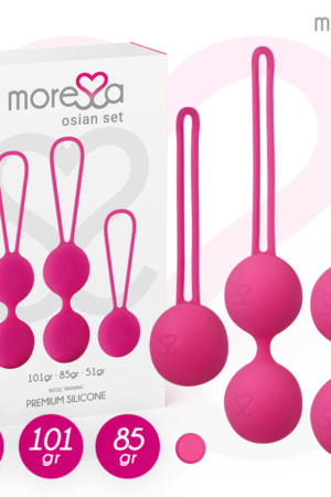 MORESSA - OSIAN SET PREMIUM SILICONA ROSA (Osian One - 51 g | Osian Two - 101 g | Osian Three 85 g)