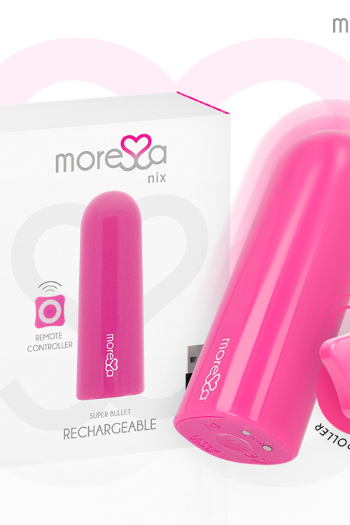 MORESSA – NIX POTENTE VIBRADOR MULTI JUEGOS CONTROL REMOTO ROSA