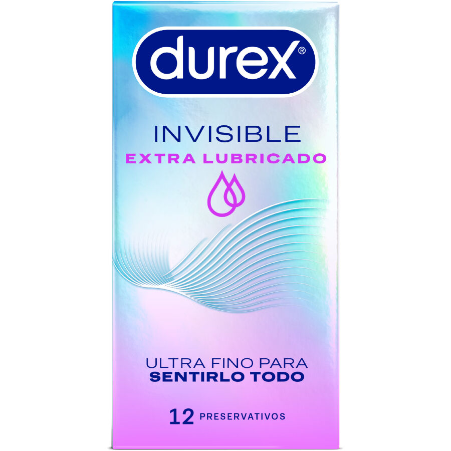 DUREX – PRESERVATIVOS INVISIBLE EXTRA LUBRICADO 12 UNIDADES