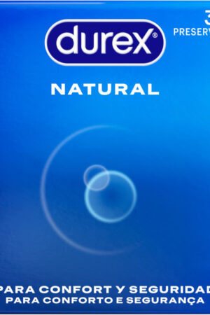 DUREX - PRESERVATIVOS NATURAL 3 UNIDADES