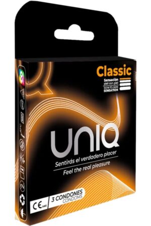 UNIQ - CLASSIC PRESERVATIVOS SIN LATEX 3 UNIDADES