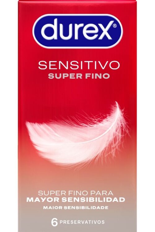 DUREX – SENSITIVO SÚPER FINO 6 UNIDADES