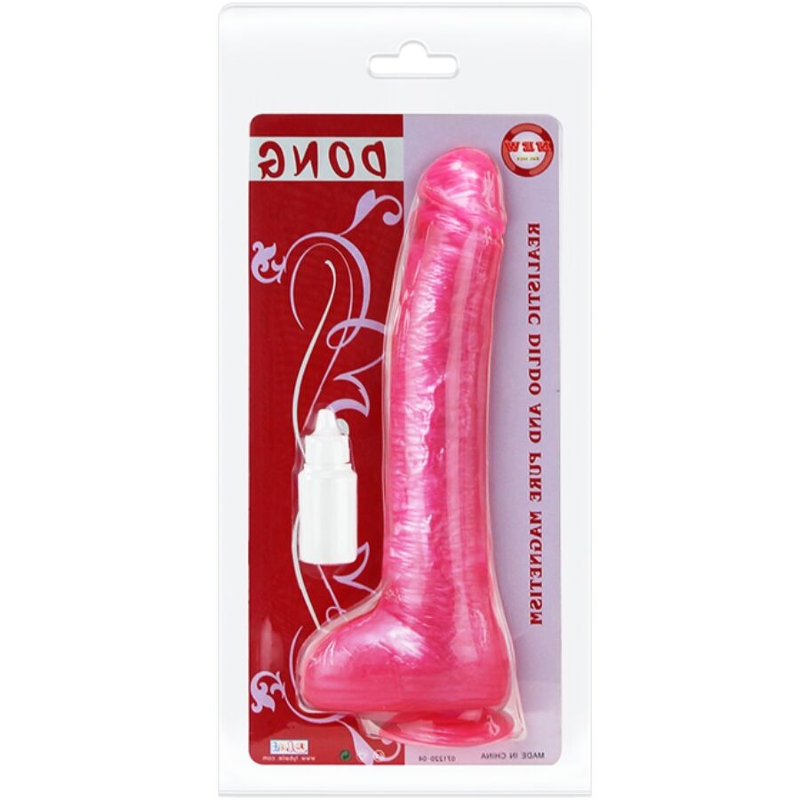 BAILE – DONG DILDO REALÍSTICO ROSA CON VENTOSA