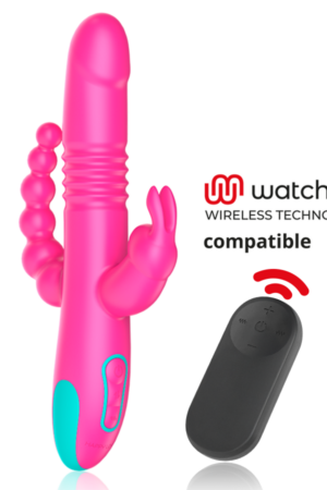 HAPPY LOKY - DONALD TRIPLE ESTIMULACIÓN: ANAL, PUNTO G & CLÍTORIS + MANDO CONTROL REMOTO WATCHME