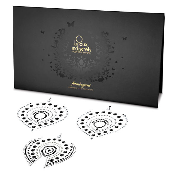 BIJOUX - INDISCRETS FLAMBOYANT NEGRO & PLATA - Imagen 3