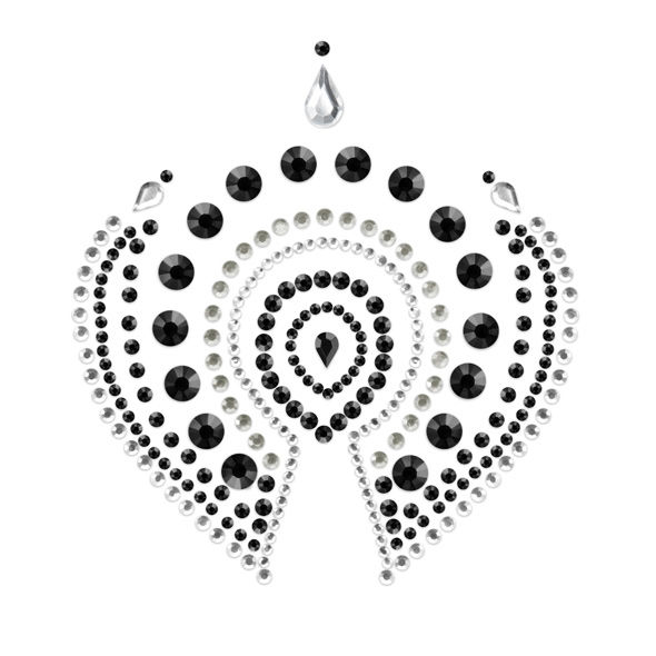 BIJOUX - INDISCRETS FLAMBOYANT NEGRO & PLATA - Imagen 2