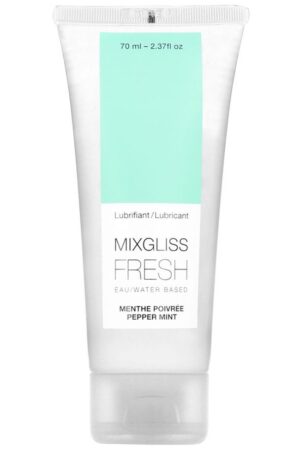 MIXGLISS - LUBRICANTE BASE AGUA EFECTO FRIO SABOR A MENTA 70 ML