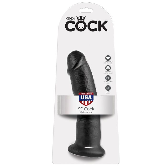 KING COCK - 9 PENE NEGRO 22.9 CM - Imagen 5
