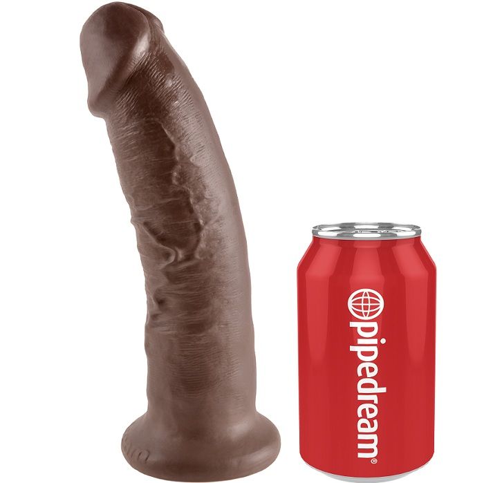 KING COCK - 9 PENE MARRÓN 22.9 CM - Imagen 4