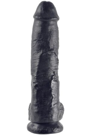 KING COCK - PENE REALISTICO NEGRO 25.4 CM
