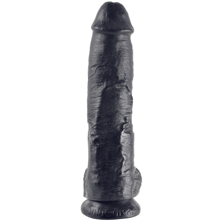 KING COCK – PENE REALISTICO NEGRO 25.4 CM