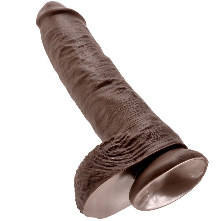 KING COCK - 10 PENE REALÍSTICO MARRÓN 26.5 CM - Imagen 2
