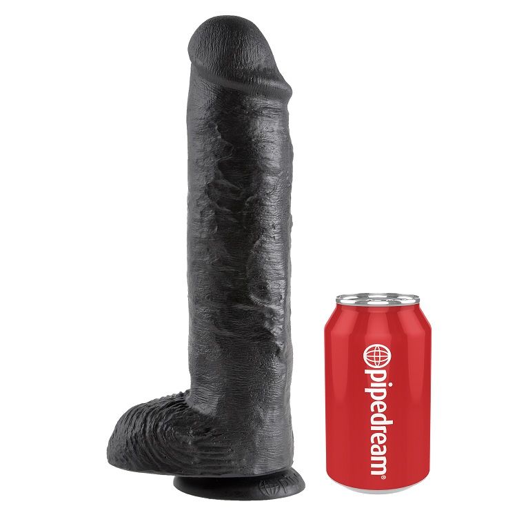 KING COCK - PENE REALISTICO NEGRO 28 CM - Imagen 3
