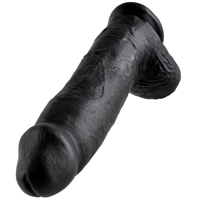 KING COCK - PENE REALISTICO NEGRO 30.48 CM - Imagen 5