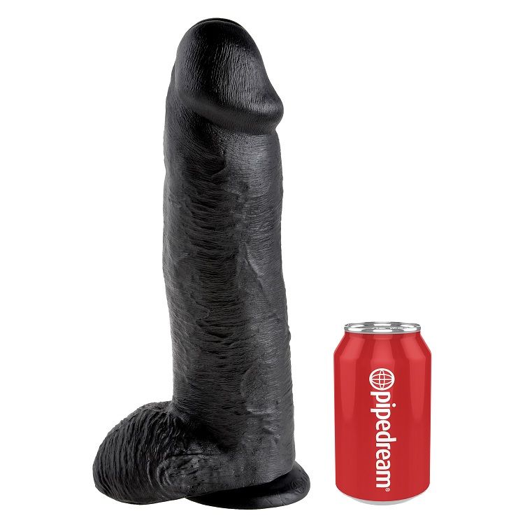 KING COCK - PENE REALISTICO NEGRO 30.48 CM - Imagen 4