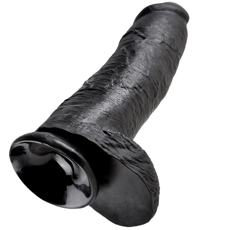 KING COCK - PENE REALISTICO NEGRO 30.48 CM - Imagen 2