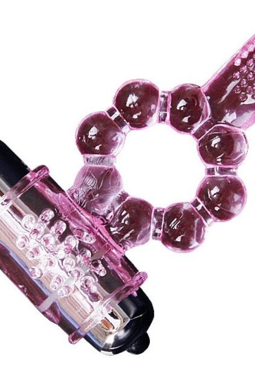 BAILE – ANILLO SILICONA 10 RITMOS LENGUA CON VIBRACIÓN ROSA