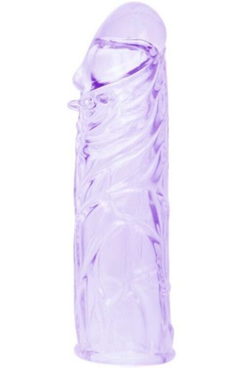 BAILE – FUNDA LILA PARA EL PENE EN SILICONA ADAPTABLE 13 CM