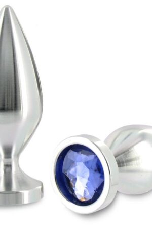METAL HARD - ANAL PLUG ALIMINUM COLOR CRISTAL MEDIANO 8.89CM