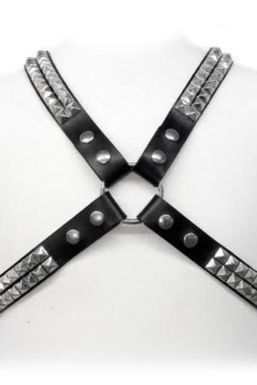 LEATHER BODY – PYRAMID STUD HARNESS