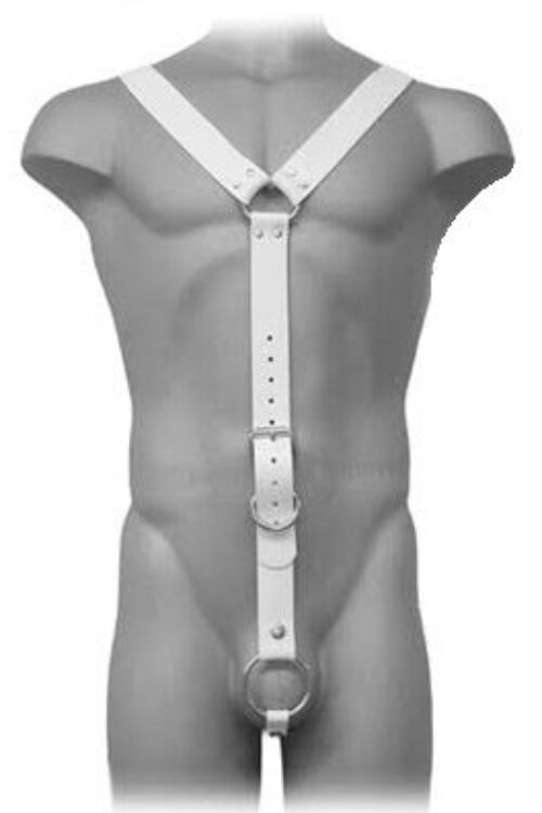 LEATHER BODY – HARNESS MEN BLANCO